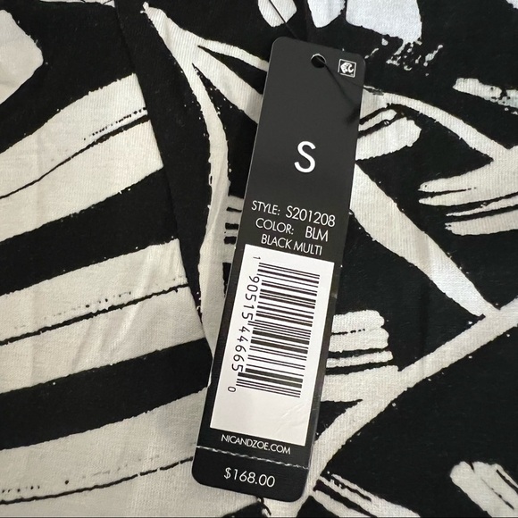 Nik + Zoe MOONLIT Palm dress, sleeveless, black and white, size S NWT - Picture 2 of 13